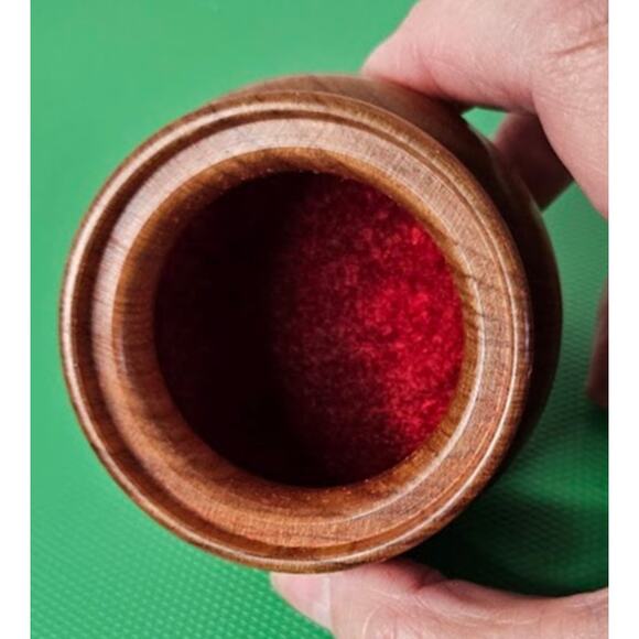 New Zealand Kiwi Bird Carved Wood box Trinket  Jewelry box 3 3/8" x 2 1/8" VTG - Picture 8 of 8